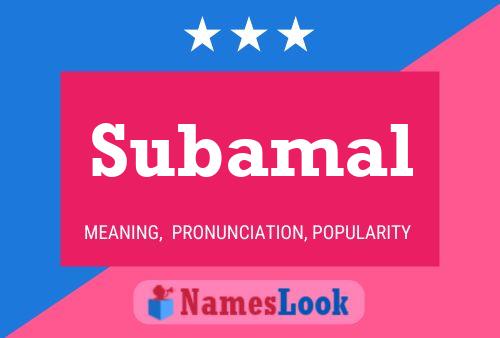 Subamal Name Poster