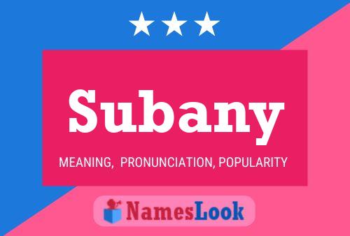 Subany Name Poster