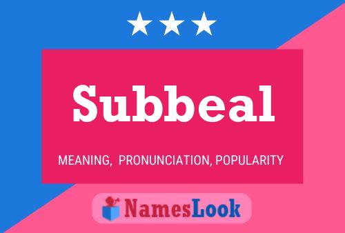 Subbeal Name Poster