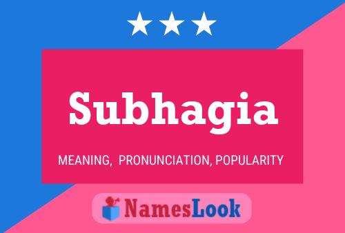 Subhagia Name Poster