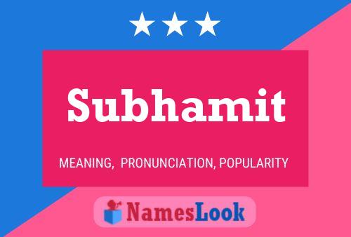 Subhamit Name Poster