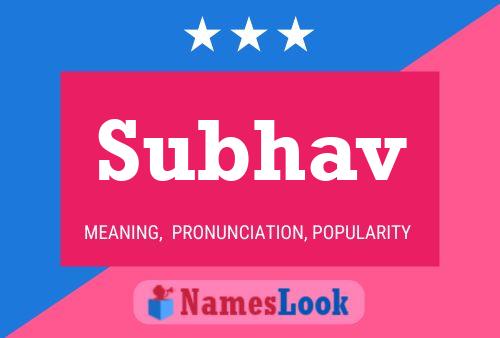 Subhav Name Poster