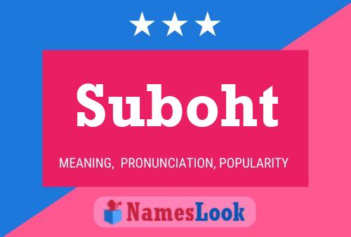 Suboht Name Poster