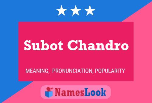 Subot Chandro Name Poster