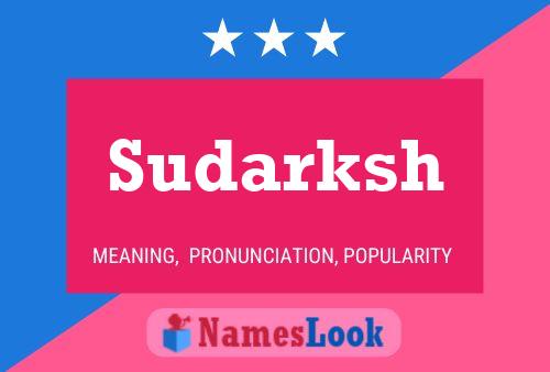 Sudarksh Name Poster