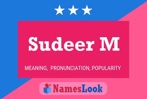 Sudeer M Name Poster