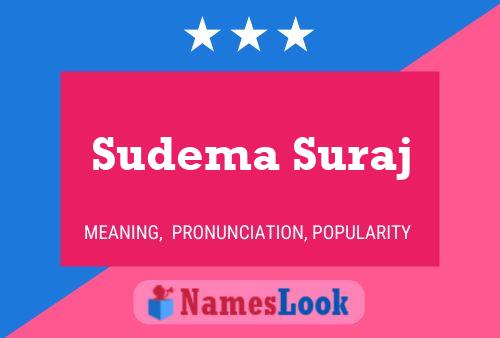 Sudema Suraj Name Poster