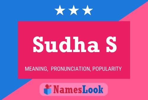 Sudha S Name Poster