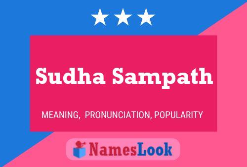 Sudha Sampath Name Poster