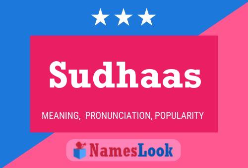 Sudhaas Name Poster