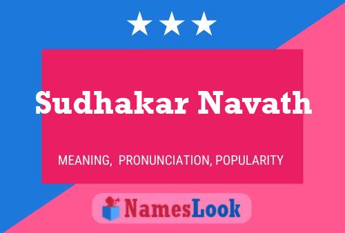 Sudhakar Navath Name Poster