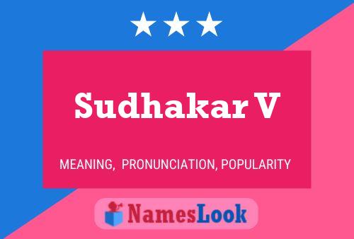 Sudhakar V Name Poster