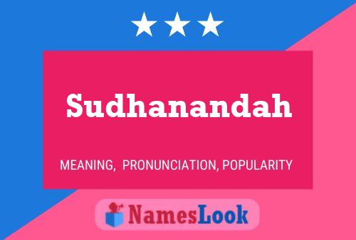 Sudhanandah Name Poster