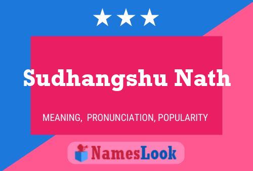 Sudhangshu Nath Name Poster