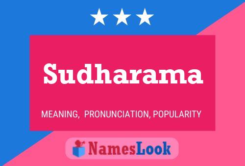 Sudharama Name Poster