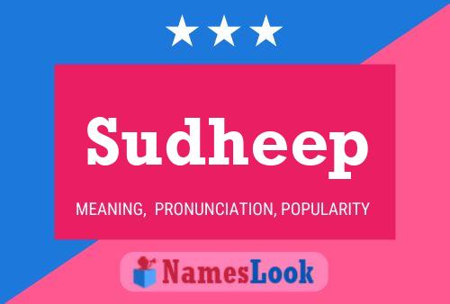 Sudheep Name Poster