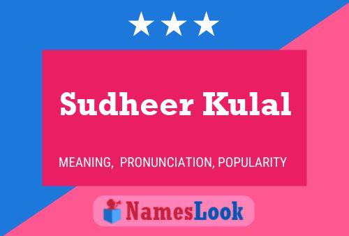 Sudheer Kulal Name Poster