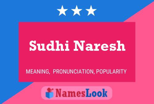 Sudhi Naresh Name Poster