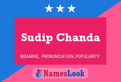 Sudip Chanda Name Poster