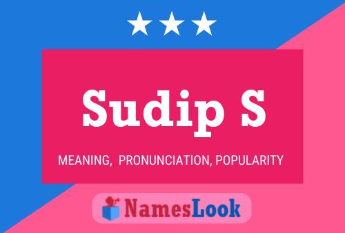 Sudip S Name Poster