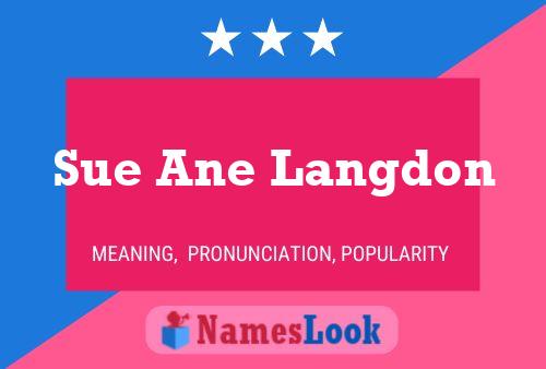 Sue Ane Langdon Name Poster