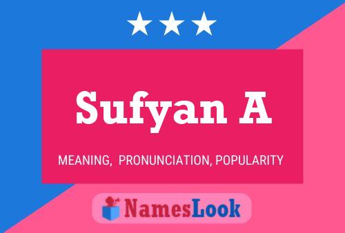 Sufyan A Name Poster