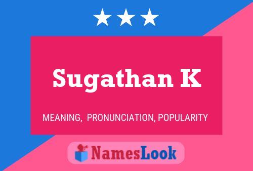 Sugathan K Name Poster