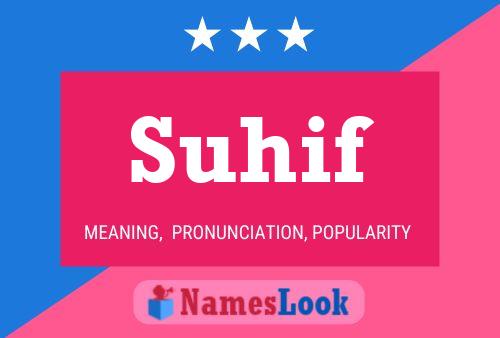 Suhif Name Poster