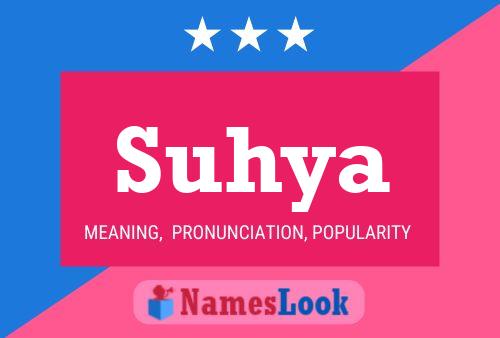 Suhya Name Poster