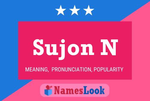 Sujon N Name Poster