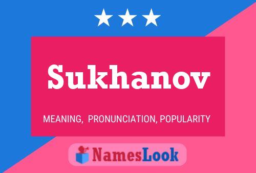 Sukhanov Name Poster