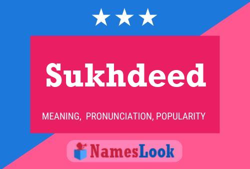 Sukhdeed Name Poster