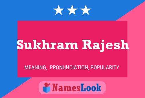 Sukhram Rajesh Name Poster