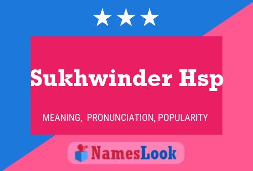 Sukhwinder Hsp Name Poster