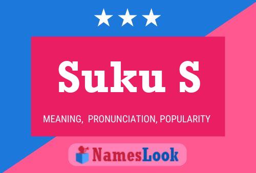 Suku S Name Poster