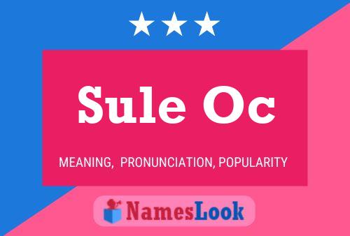 Sule Oc Name Poster