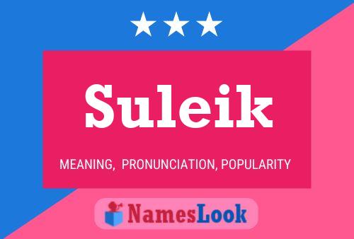 Suleik Name Poster