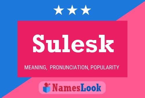 Sulesk Name Poster