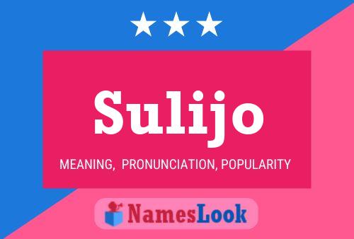 Sulijo Name Poster