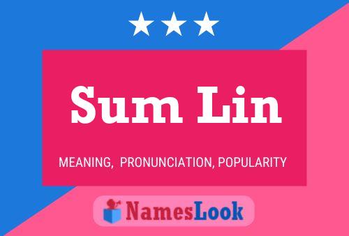 Sum Lin Name Poster