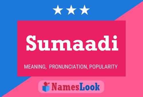 Sumaadi Name Poster