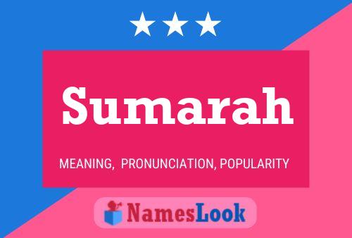 Sumarah Name Poster