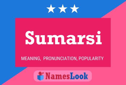 Sumarsi Name Poster