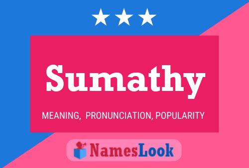 Sumathy Name Poster