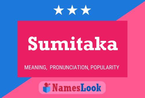 Sumitaka Name Poster