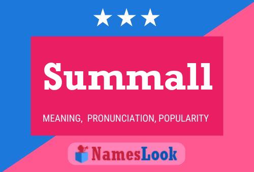 Summall Name Poster