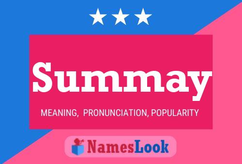 Summay Name Poster