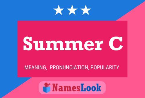 Summer C Name Poster