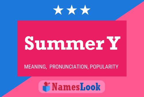 Summer Y Name Poster