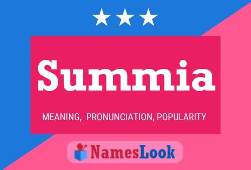 Summia Name Poster